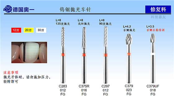 德国奥一钨钢抛光车针