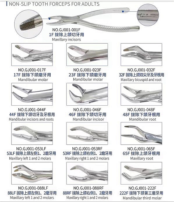 上海伟荣防滑拔牙钳 